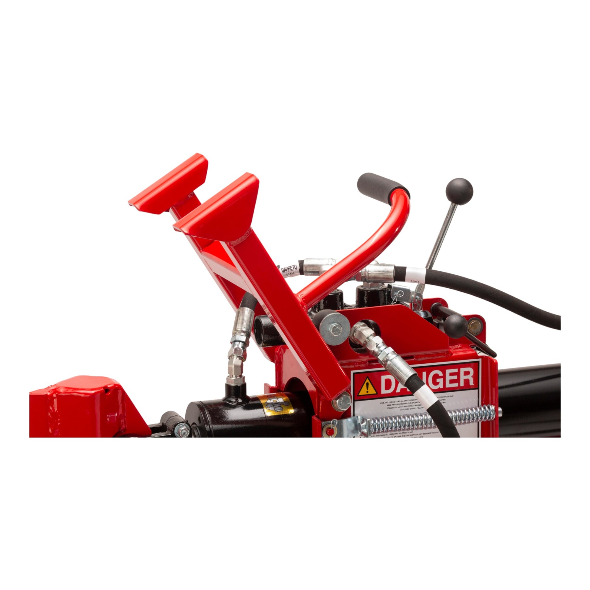 Barreto 920LS/922LS log splitter with 10 HP engine and heavy-duty hydraulic splitting power