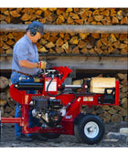 Barreto 920LS/922LS log splitter with 10 HP engine and heavy-duty hydraulic splitting power