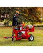 Barreto 920LS/922LS log splitter with 10 HP engine and heavy-duty hydraulic splitting power