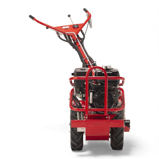 Barreto E918H rear-tine tiller with Honda GX engine, heavy-duty tines, and hydraulically driven transmission