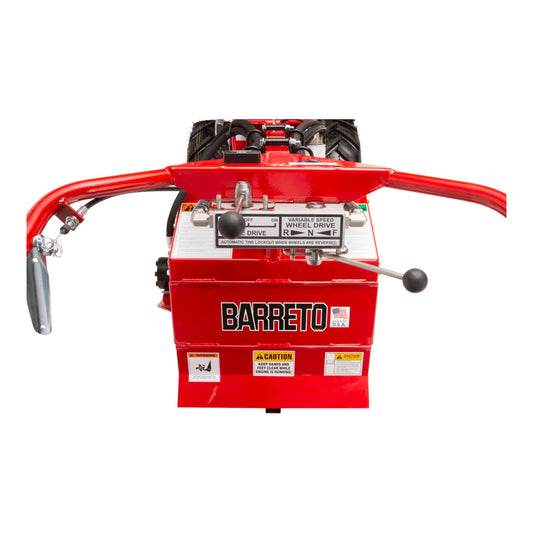 Barreto 1320H/1620B heavy-duty full-size rear-tine tiller with hydraulic drive, hardened tines, and commercial tilling capability