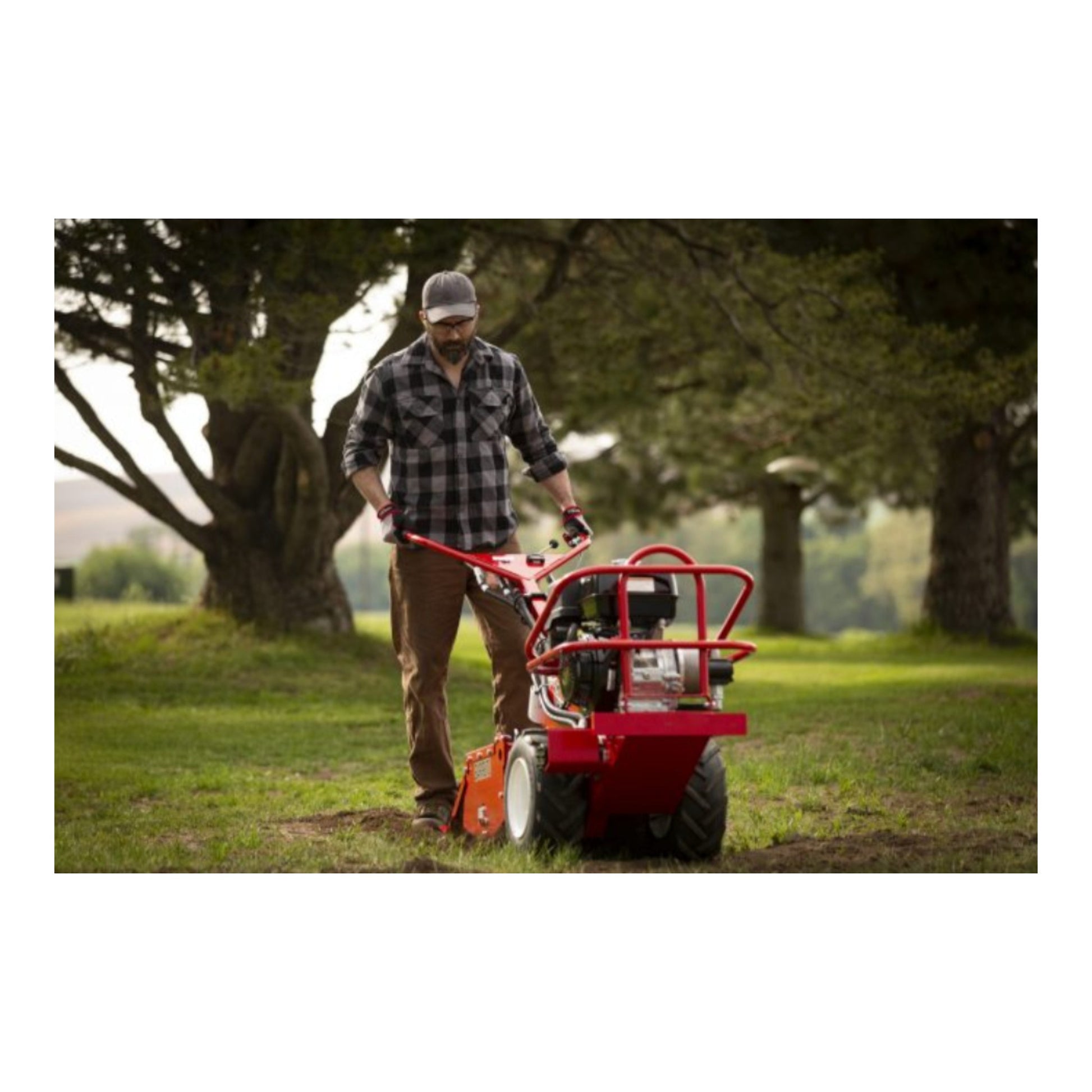 Barreto 1320H/1620B heavy-duty full-size rear-tine tiller with hydraulic drive, hardened tines, and commercial tilling capability