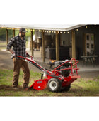 Barreto 1320H/1620B heavy-duty full-size rear-tine tiller with hydraulic drive, hardened tines, and commercial tilling capability