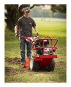 Barreto 1320H/1620B heavy-duty full-size rear-tine tiller with hydraulic drive, hardened tines, and commercial tilling capability