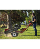 Barreto 13SGH/16SGB stump grinder with Honda engine, swivel cutting head, and heavy-duty carbide teeth