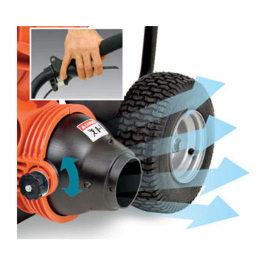 Billy Goat F1002SPV Soplador de fuerza comercial de paso para propiedades grandes, Motor Vanguard, Aim N Shoot B patentado