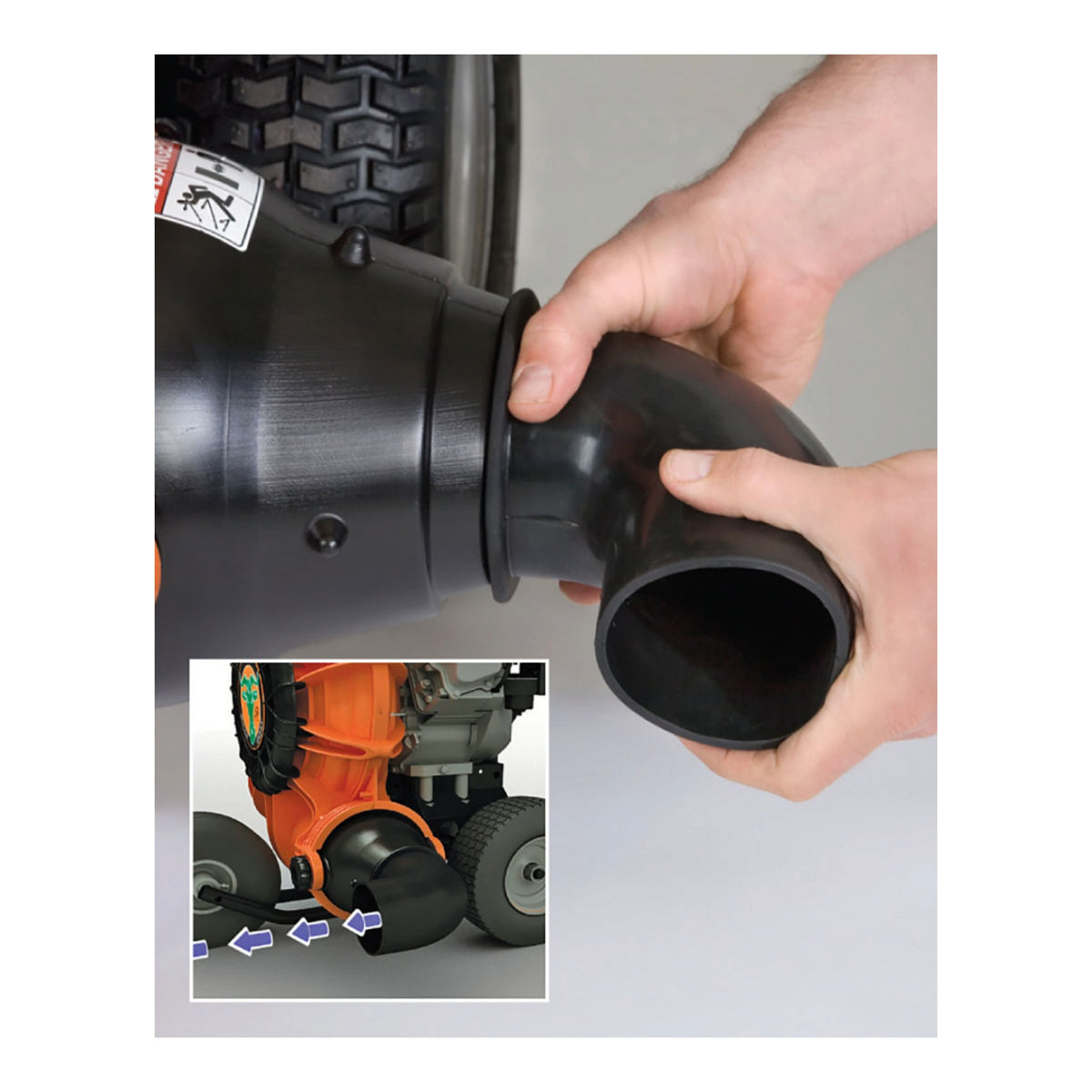 Soplador de fuerza para caminar detrás, serie Billy Goat F13 para contratistas y municipales, Honda GX390 11 Hp, Aim N Shoot D patentado