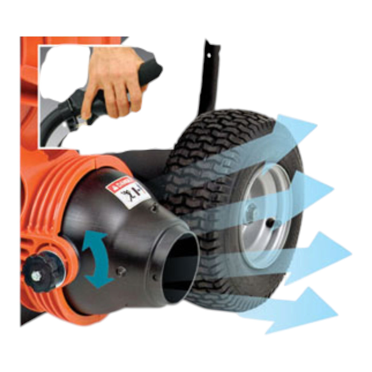 Soprador de Fuerza Manual de la Serie F6 de Billy Goat, para propiedades pequeñas / residencial, con motor Vanguard y Briggs & Stratton D