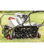 Bobcat AE26 26.5-inch walk-behind aerator with wide aeration width and high-efficiency core tines