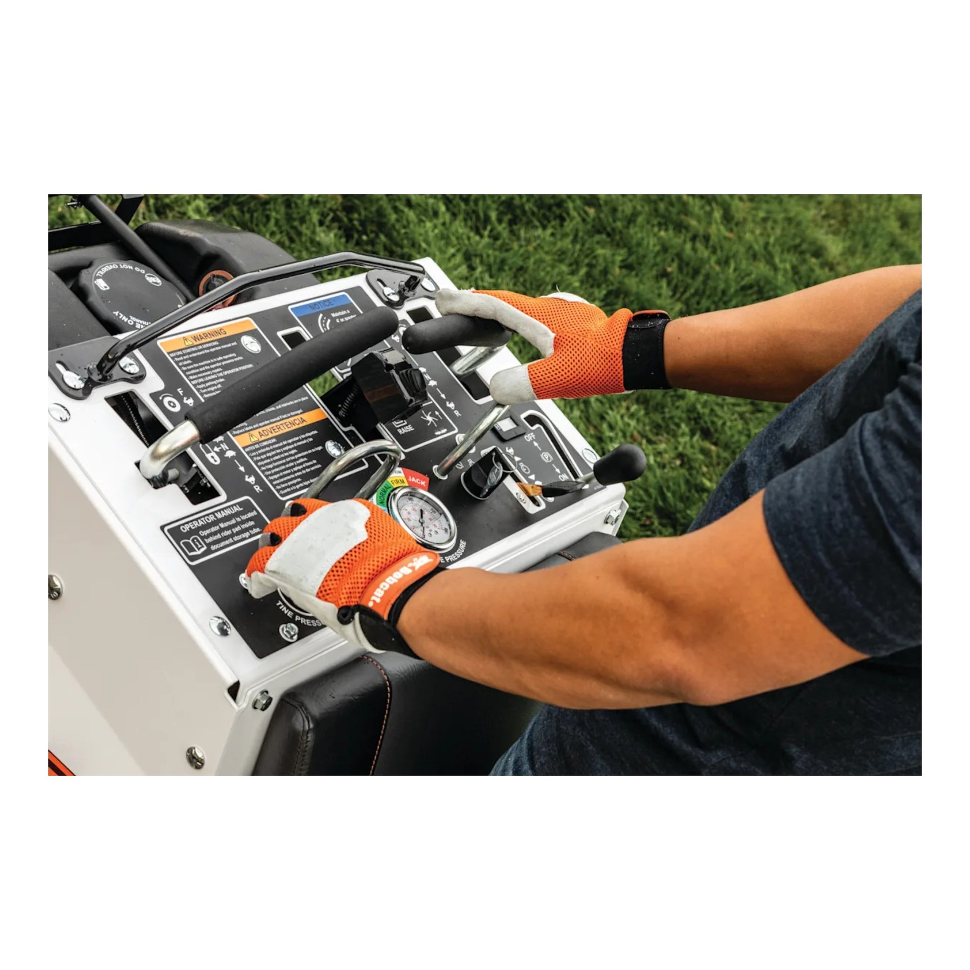 Bobcat AE30S 30-inch stand-on aerator with rear operator platform, durable tines, and heavy-duty frame