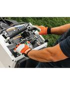 Bobcat AE30S 30-inch stand-on aerator with rear operator platform, durable tines, and heavy-duty frame