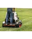 Bobcat AE30S 30-inch stand-on aerator with rear operator platform, durable tines, and heavy-duty frame