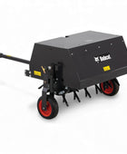 Bobcat AE36 36-inch tow-behind aerator with 4-wheel design, heavy-duty tines, and commercial durability