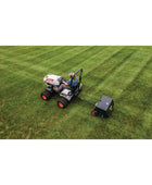 Bobcat AE36 36-inch tow-behind aerator with 4-wheel design, heavy-duty tines, and commercial durability