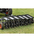 Bobcat AE72 72-inch tow-behind aerator with dual-axle design, commercial-grade tines, and high-productivity coverage