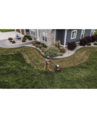 Bobcat DT18 18-inch push dethatcher with rugged tines and manual pull-behind design