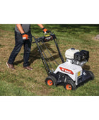 Bobcat DT19 19-inch self-propelled dethatcher & verticutter with dual-function tines and durable steel frame