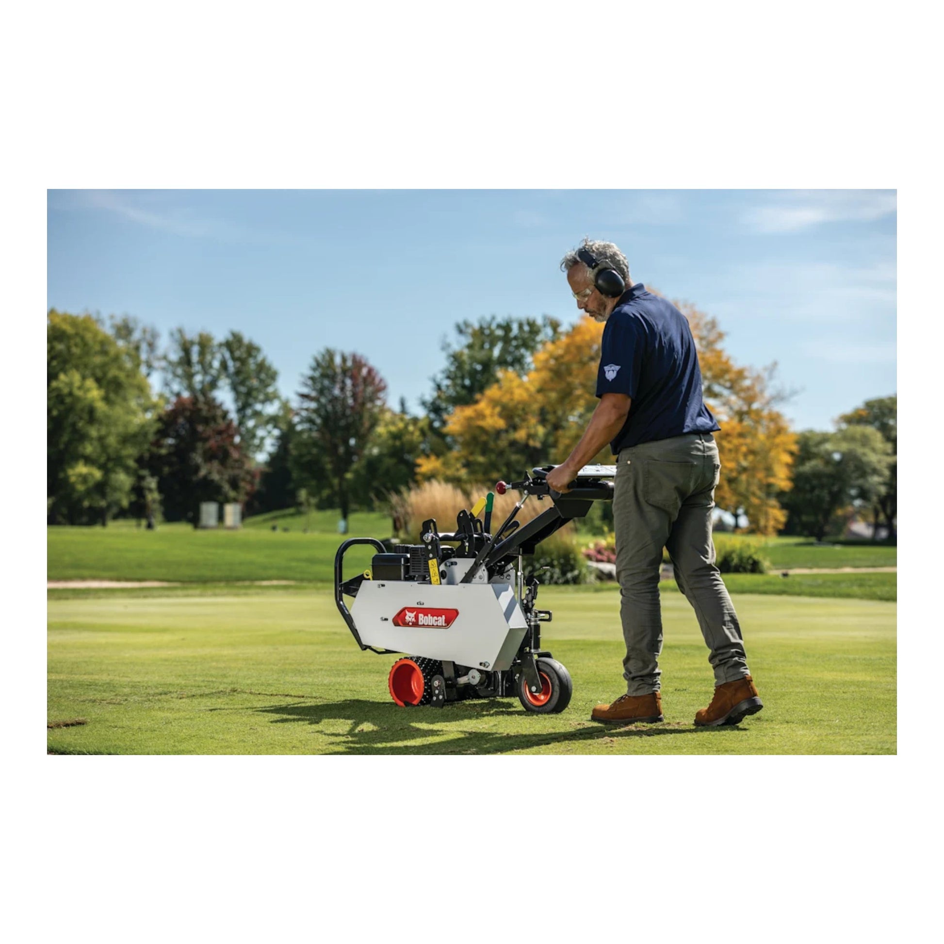 Bobcat SC12 12‑Inch Mechanical Drive Sod Cutter: Compact sod cutter with 12″ cutting width, mechanical drive system, 4.8 hp Honda GX160 engine