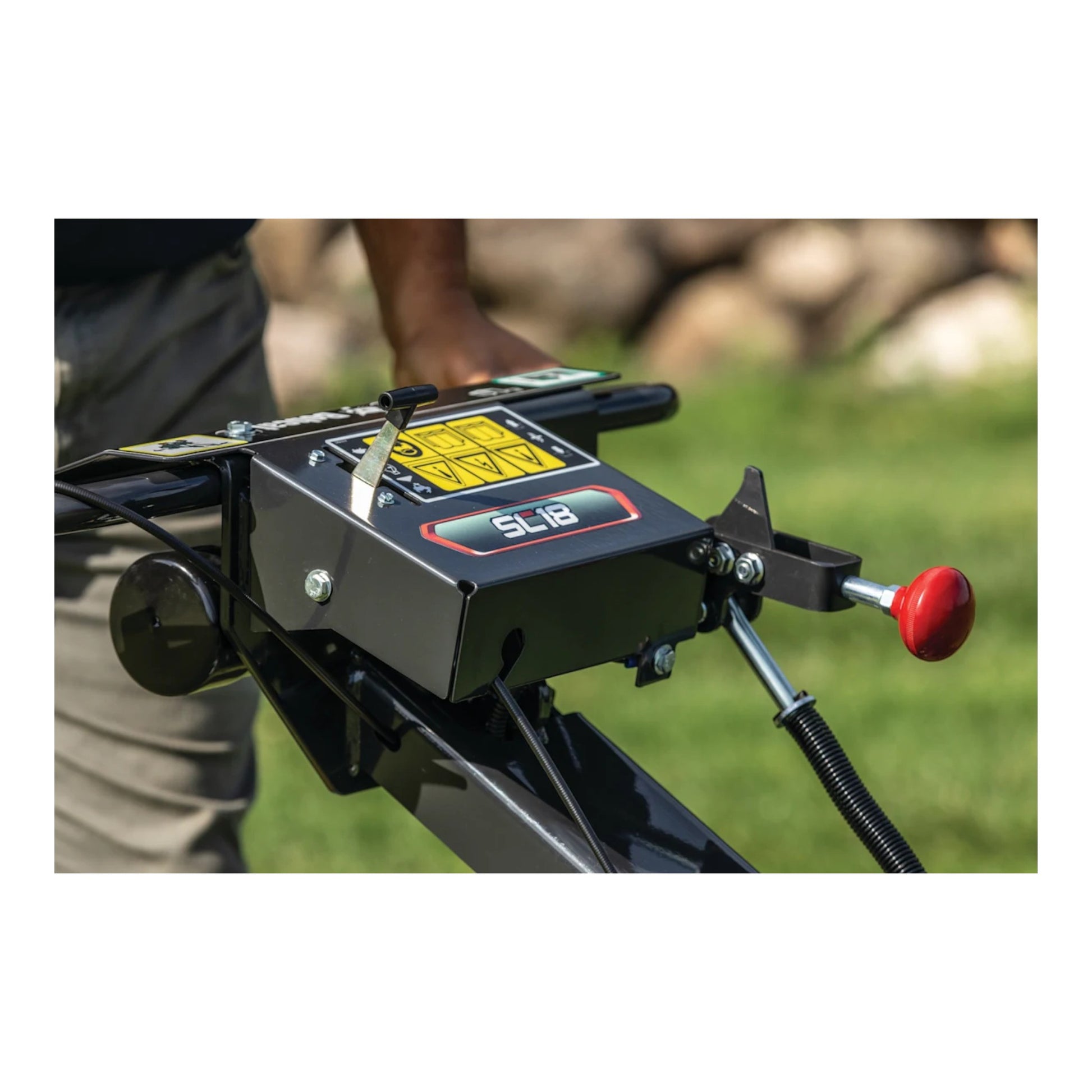 Bobcat SC18 18-inch mechanical drive sod cutter with heavy-duty cutting wheel and commercial Honda engine