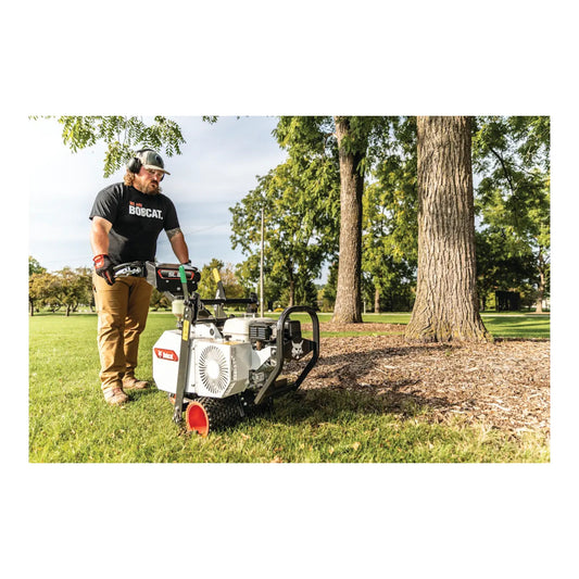 Bobcat SC18H 18-inch hydrostatic-drive sod cutter with heavy-duty cutting wheel and robust engine
