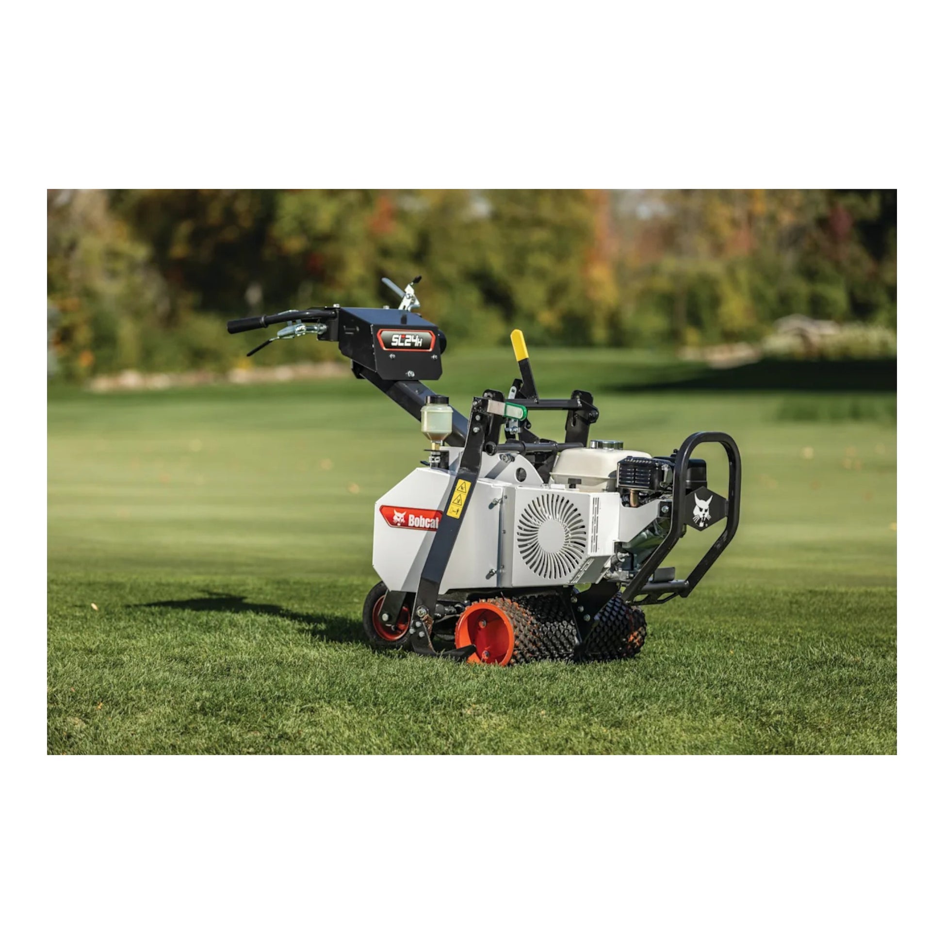 Bobcat SC24H 24-inch hydrostatic-drive sod cutter with heavy-duty cutting wheel and industrial-grade drive system