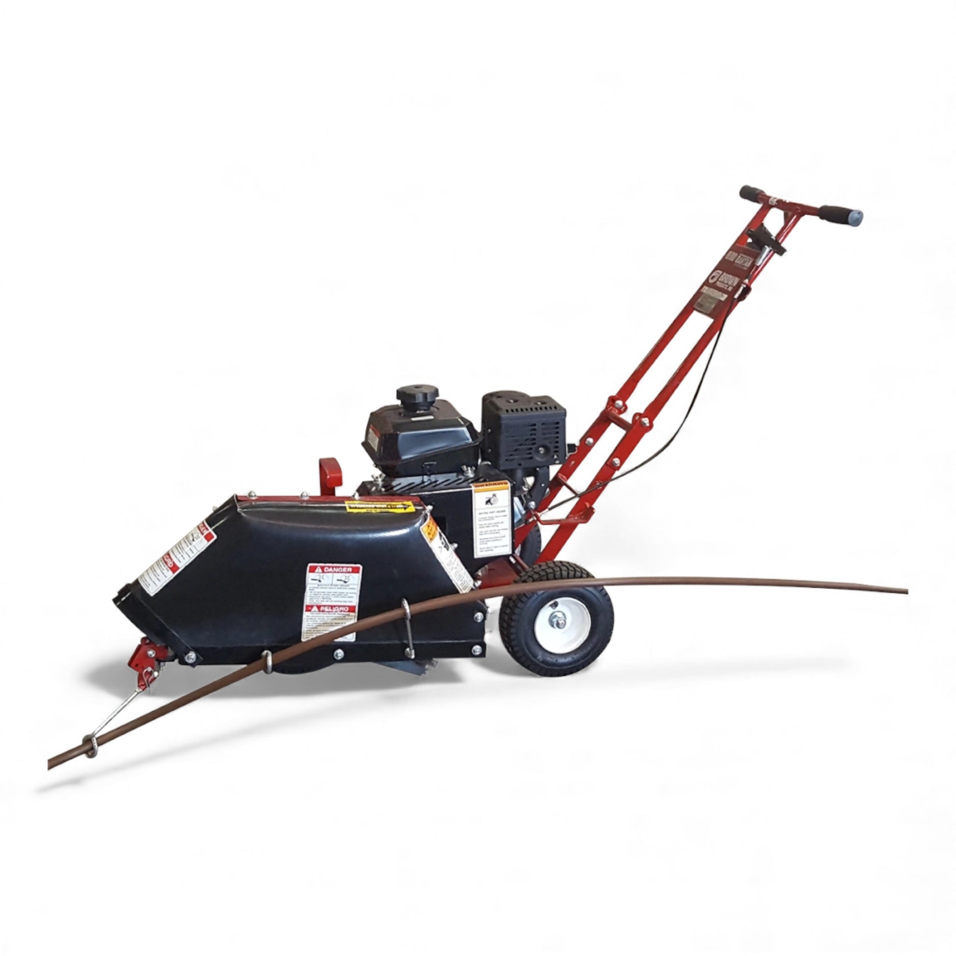 Brown Products B590H-DI / B595K-DI drip irrigation installer with heavy-duty rotor, walk-behind design, and precise trenching performance