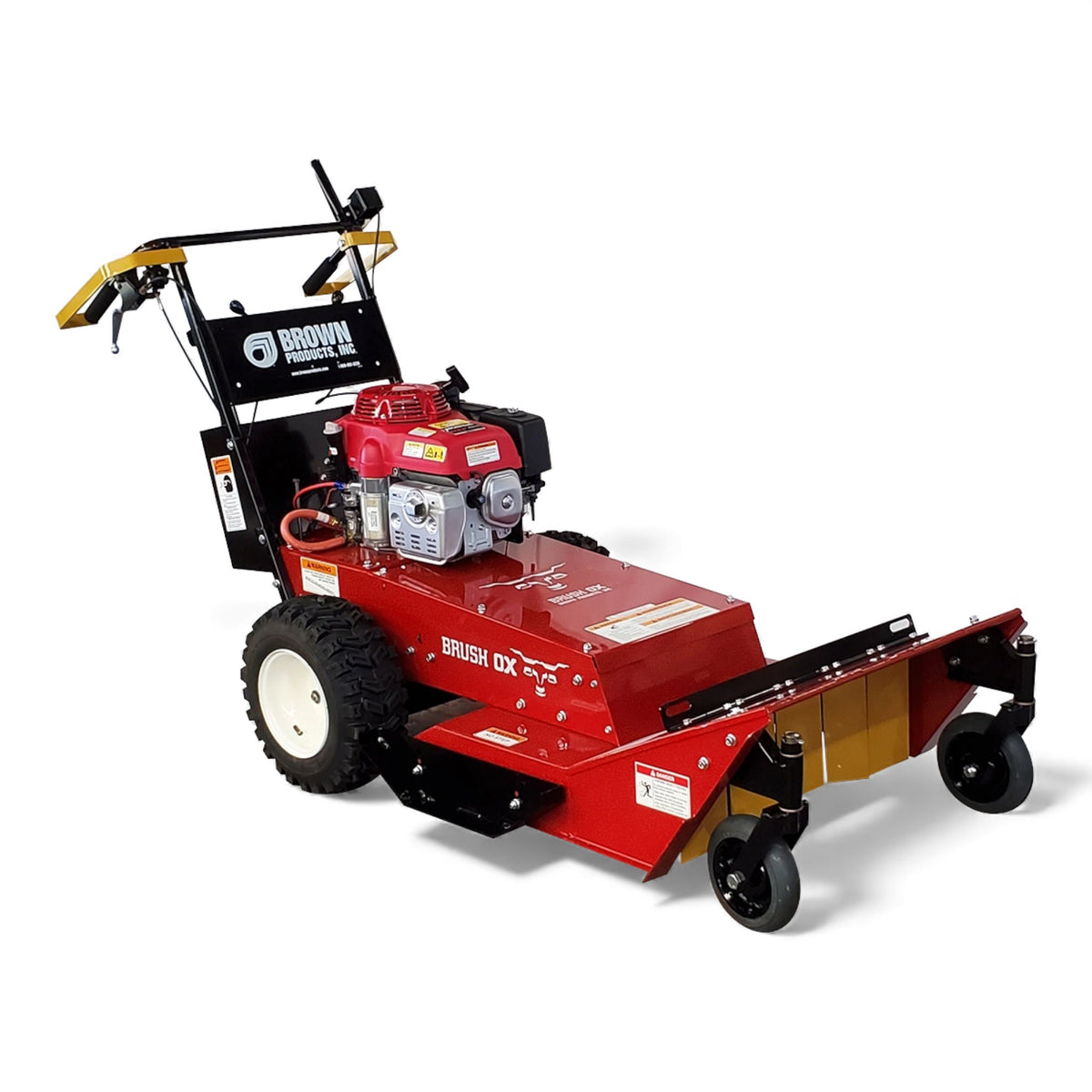Brown Products BC-2613 Honda GXV390 13HP Walk-Behind Brush Ox Brush ...