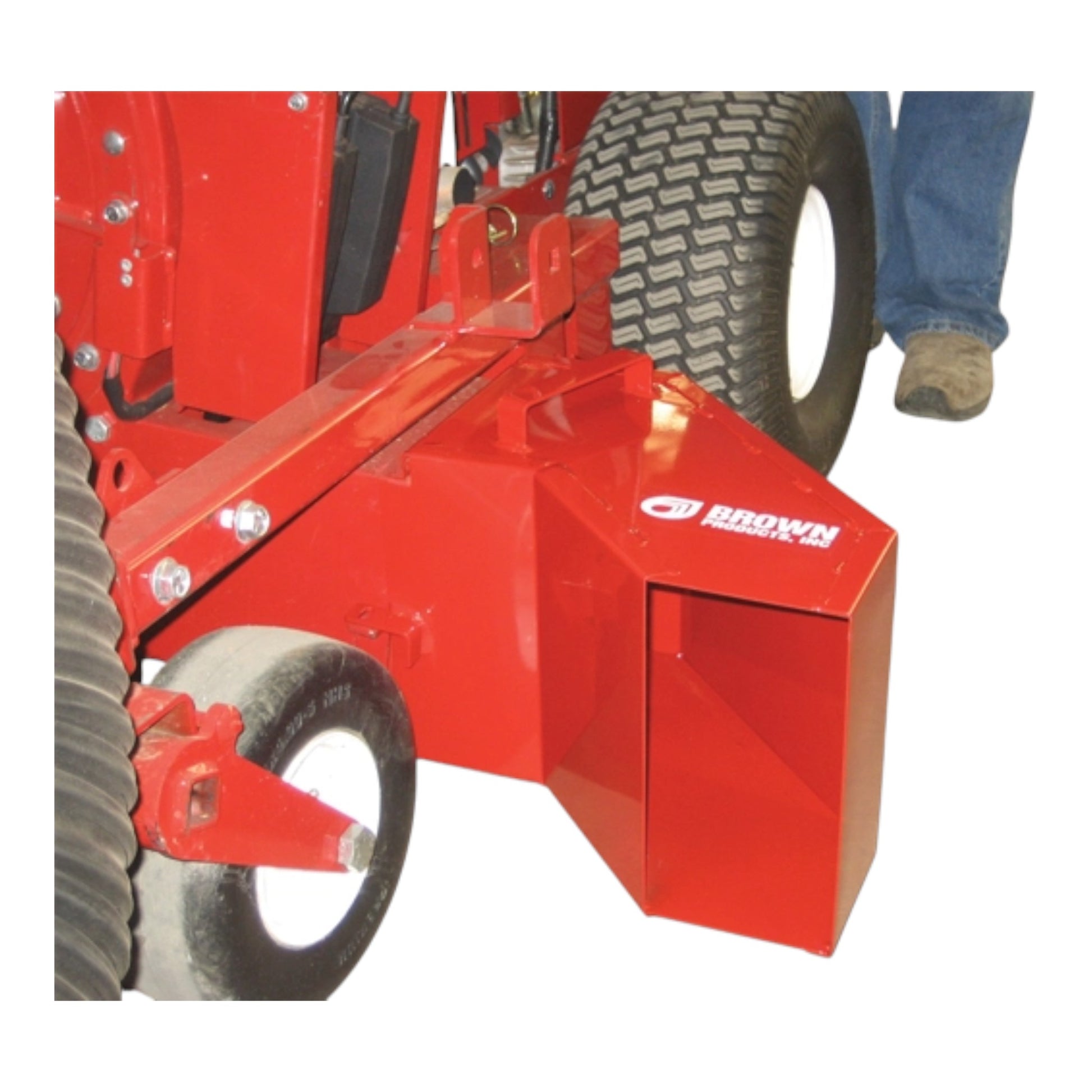 Brown Products BVZ4001HX/BVZ4000K ride-on blower-vac with high-capacity debris collection and powerful airflow