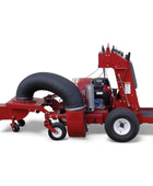 Brown Products BVZSYSHX/BVZSYSK Total Vacuum System with Honda or Kohler engine, heavy-duty vacuum head, collector trailer, and ride-on blower-vac platform