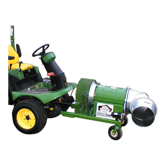 Buffalo Turbine BT-JD14SDB Front Mount Debris Blower with JD 14 HP engine, front-mount configuration, and 360-degree airflow nozzle