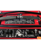 Buffalo Turbine Blitz Stand-On Debris Blower with elevated operator platform, high-velocity turbine, and 360-degree directional airflow nozzle