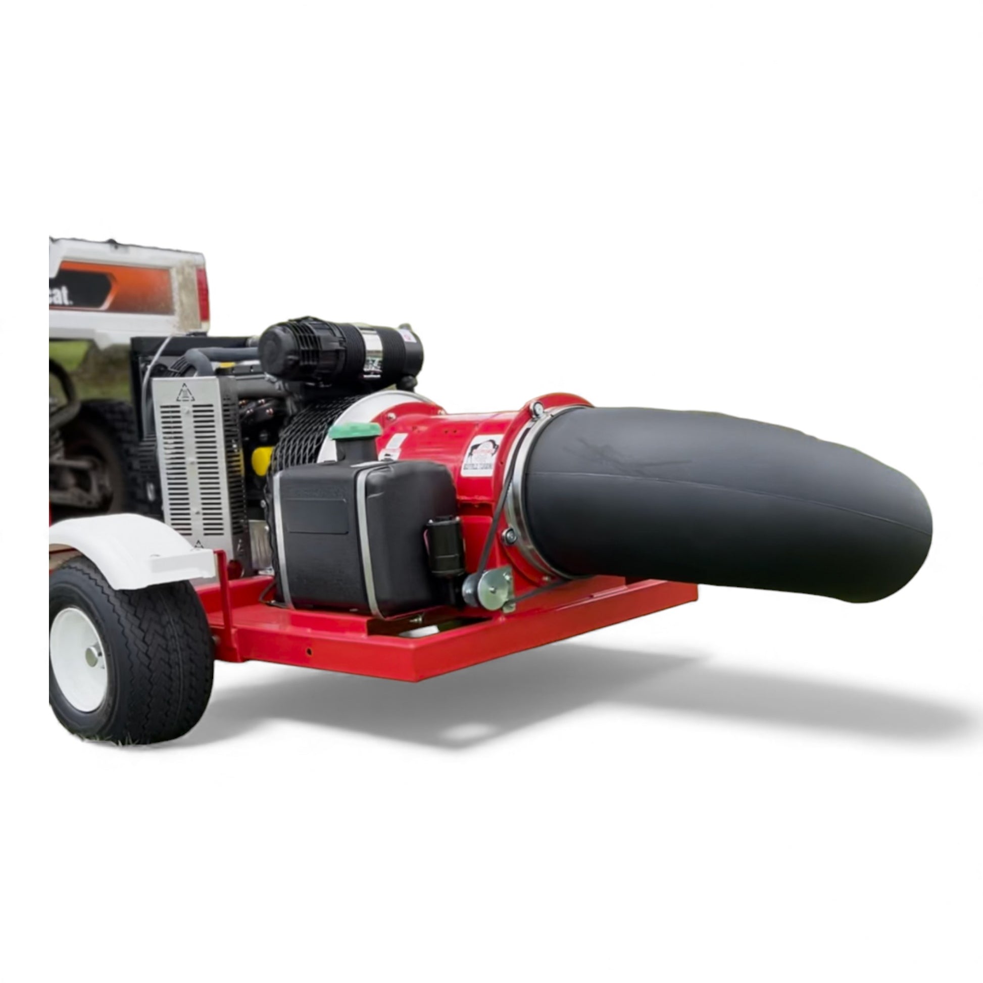 Buffalo Turbine Cyclone BT-D1003 Debris Blower with high-powered diesel engine, heavy-duty turbine, and 360-degree directional airflow nozzle