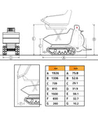Cormidi C85 HI Hydrostatic Track Dumper, 800 kg (1764 lb) Load Capacity