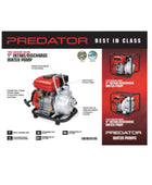 CWP79 - 1 pulgada de 79cc Bomba de agua transparente del motor de gasolina - 35 GPM