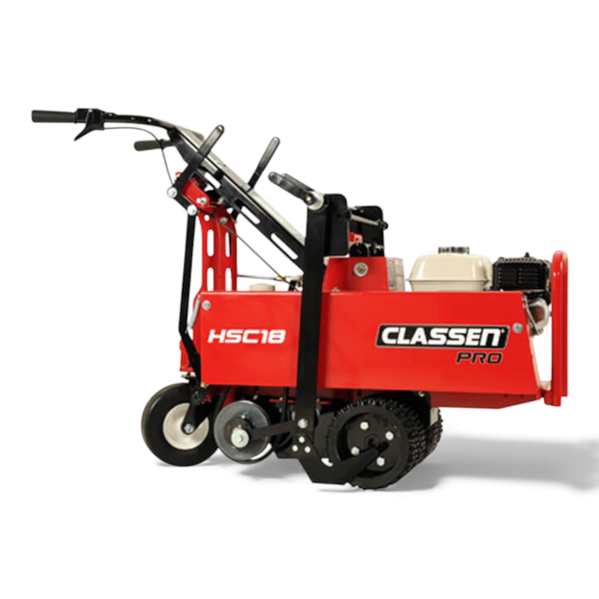 Classen HSC18A 18-inch PRO hydro-drive sod cutter with heavy-duty cutting wheel, Honda-based drivetrain, and professional-grade build