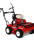 Classen HTS-20H 20-inch Honda GX270 PRO hydro-drive self-propelled turf seeder with precision seed hopper, durable build, and smooth hydrostatic drive