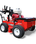 Classen HTS-20H 20-inch Honda GX270 PRO hydro-drive self-propelled turf seeder with precision seed hopper, durable build, and smooth hydrostatic drive