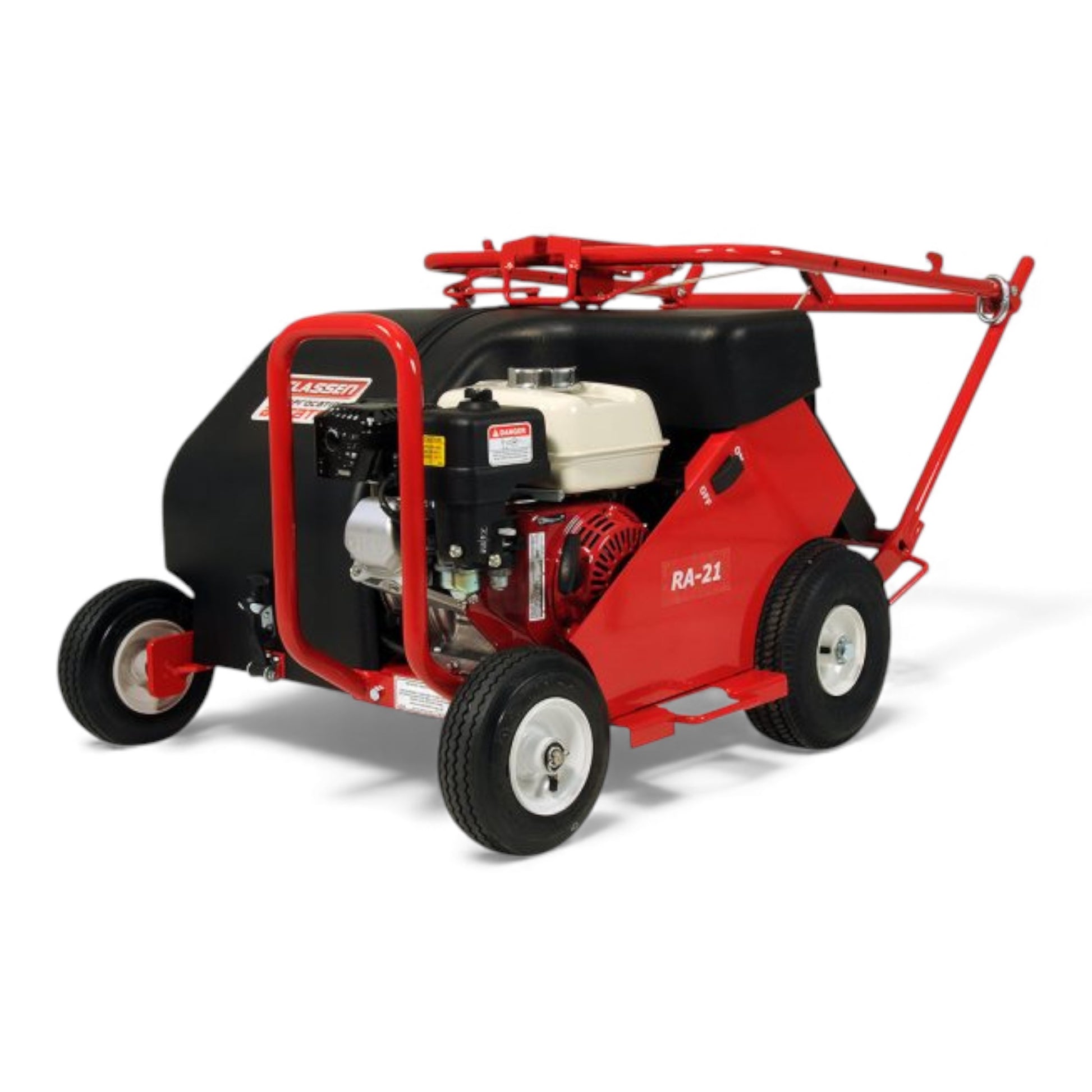 Classen RA-21H 21-inch Honda GX160 reciprocating aerator with heavy-duty tines and commercial-grade drive