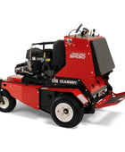 Classen SA-30A 30-inch Kawasaki FS541V PRO stand-aer aerator with heavy-duty tines, stand-on platform, and commercial-grade durability
