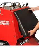 Classen SA-30A 30-inch Kawasaki FS541V PRO stand-aer aerator with heavy-duty tines, stand-on platform, and commercial-grade durability