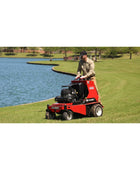 Classen SA-30A 30-inch Kawasaki FS541V PRO stand-aer aerator with heavy-duty tines, stand-on platform, and commercial-grade durability