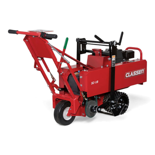Classen SC18A 18-inch gear-drive sod cutter with heavy-duty cutting blade and durable steel frame