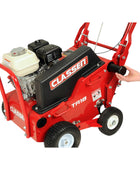 Classen TA18AH 18-inch Honda GX120 PRO steerable compact aerator with heavy-duty tines and compact steering design