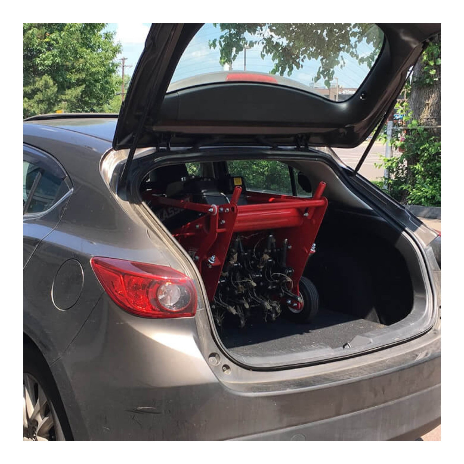 Classen TA18AH 18-inch Honda GX120 PRO steerable compact aerator with heavy-duty tines and compact steering design