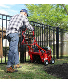 Classen TA18AH 18-inch Honda GX120 PRO steerable compact aerator with heavy-duty tines and compact steering design