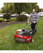 Classen TA25DA 25-inch Honda GX120 PowerSteer PRO aerator with heavy-duty tines and steerable power drive