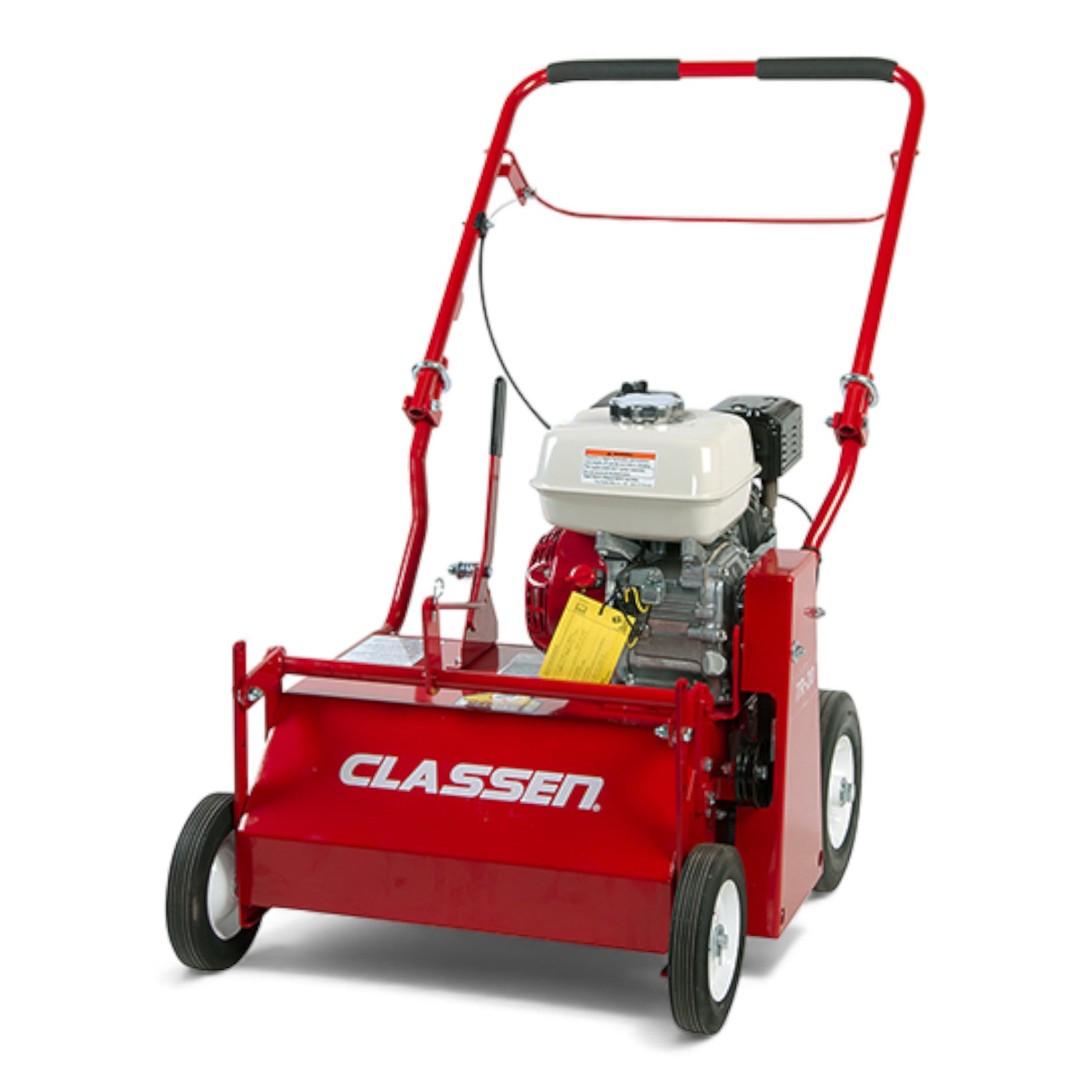 Classen TR-20 walk-behind turf rake with rugged steel tine system and commercial duty build
