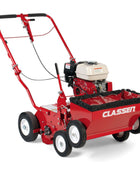 Classen TS-20 20-inch Honda GX160 walk-behind turf seeder with durable seed hopper and precision seed distribution