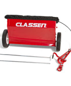 Classen TS-20 20-inch Honda GX160 walk-behind turf seeder with durable seed hopper and precision seed distribution