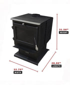 Cleveland Iron Works H110CIW Medium Wood Stove